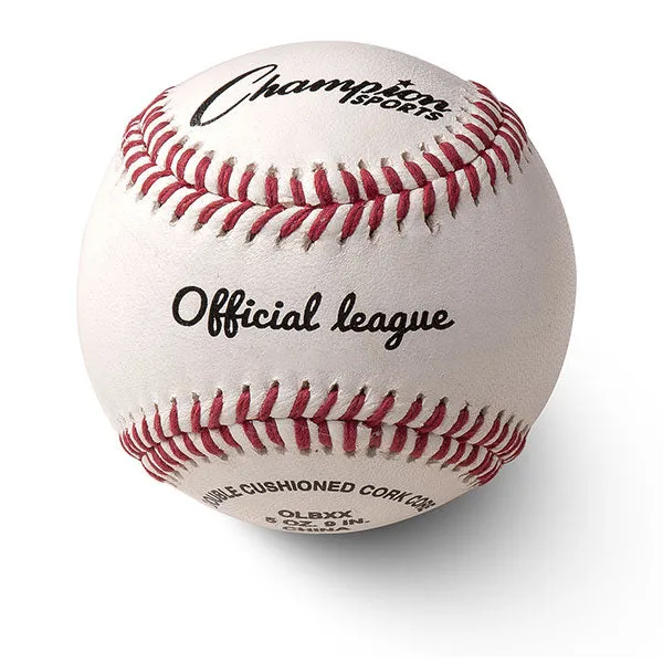 12 Double Cushion Cork Core Leather Blemished Game Baseballs