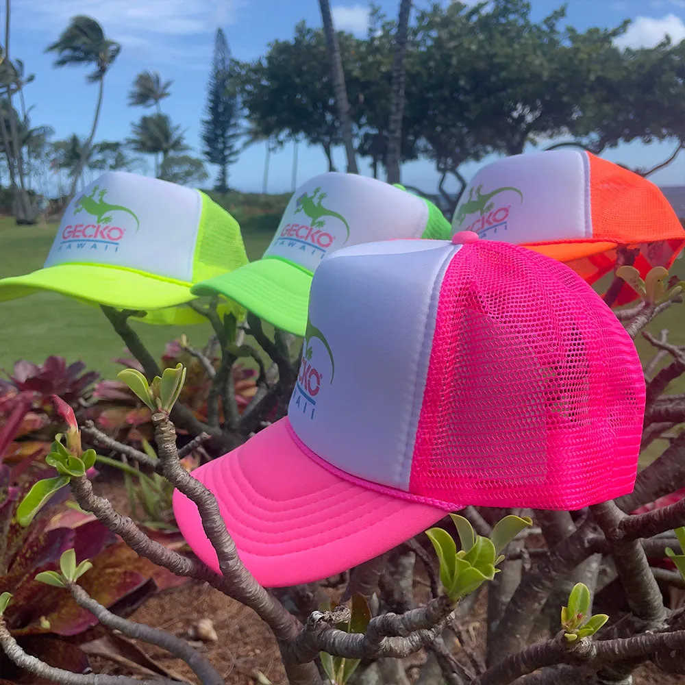 1980's Neon Orange Trucker Hat