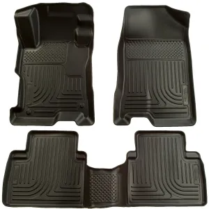 2006-2011 Honda Civic 4 Door Front & 2nd Seat Floor Liners - Black