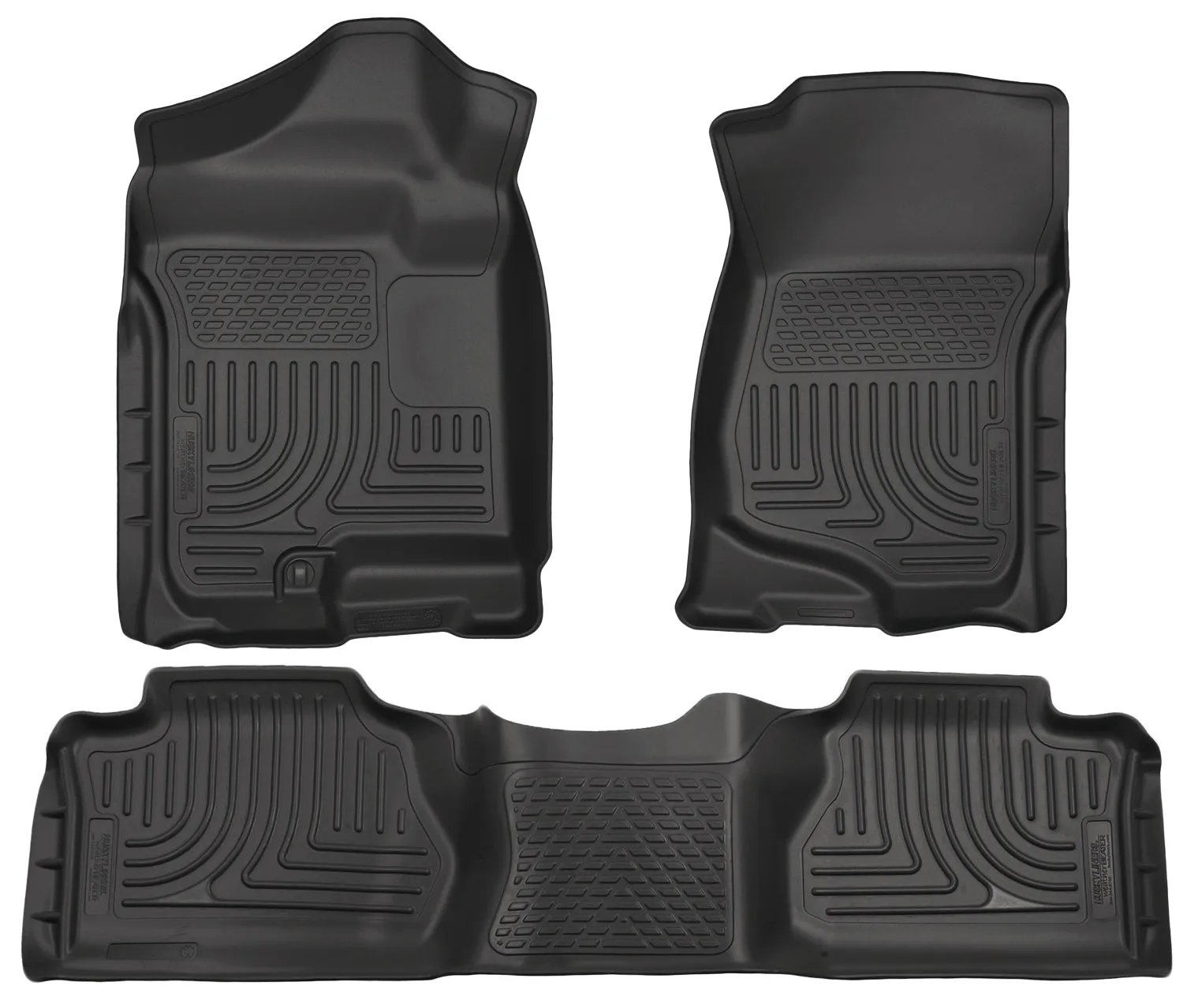 2007-2013 Chevrolet Silverado / GMC Sierra Front & 2nd Seat Floor Liners - Black