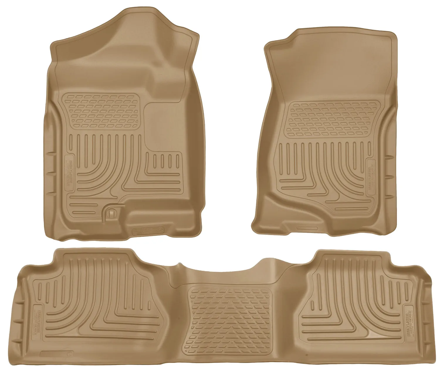 2007-2013 Chevrolet Silverado / GMC Sierra Front & 2nd Seat Floor Liners - Tan