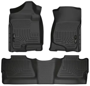 2007-2014 Chevrolet Silverado / GMC Sierra Front & 2nd Seat Floor Liners - Black