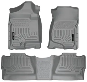 2007-2014 Chevrolet Silverado / GMC Sierra Front & 2nd Seat Floor Liners - Grey