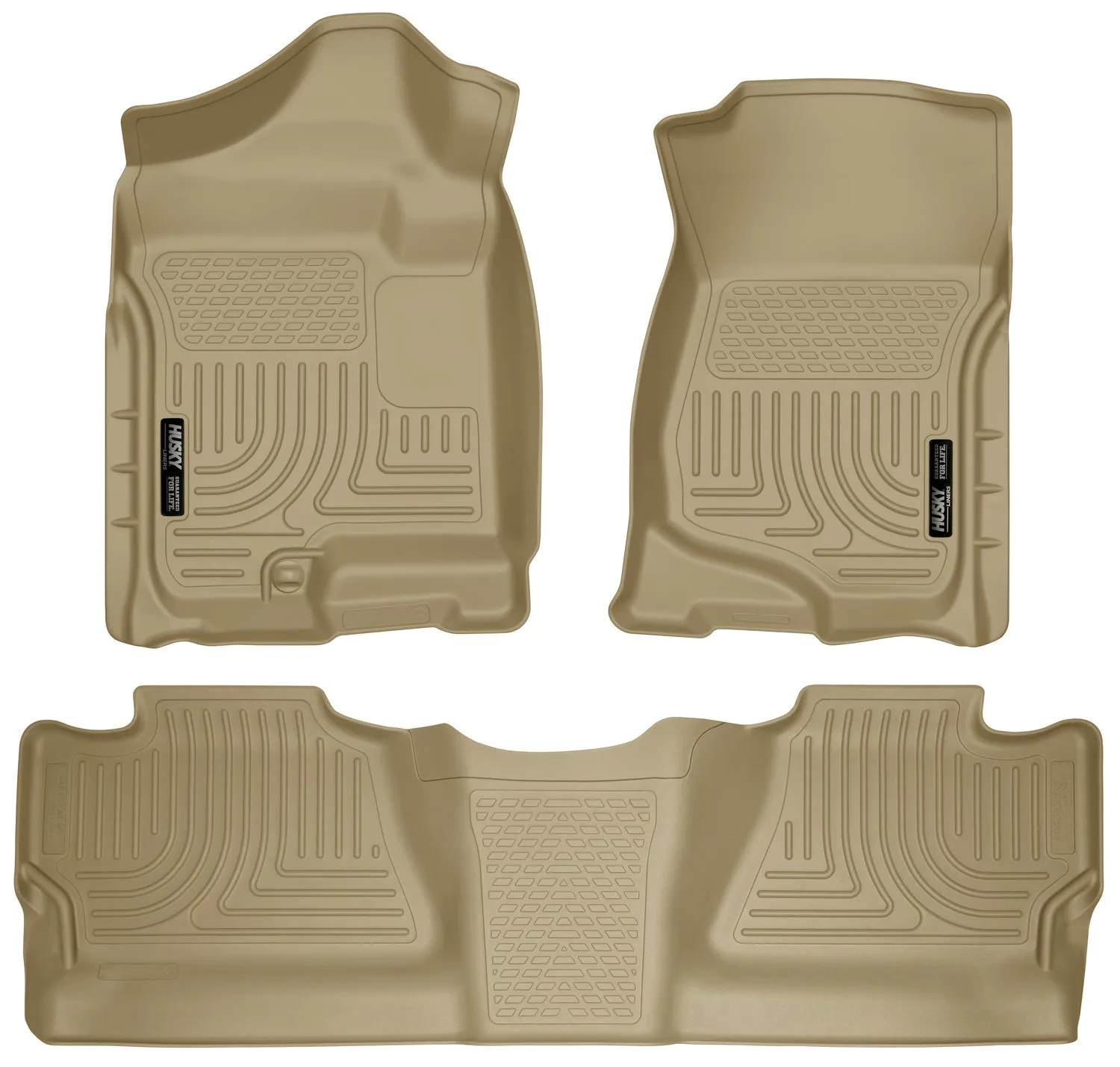 2007-2014 Chevrolet Silverado / GMC Sierra Front & 2nd Seat Floor Liners - Tan