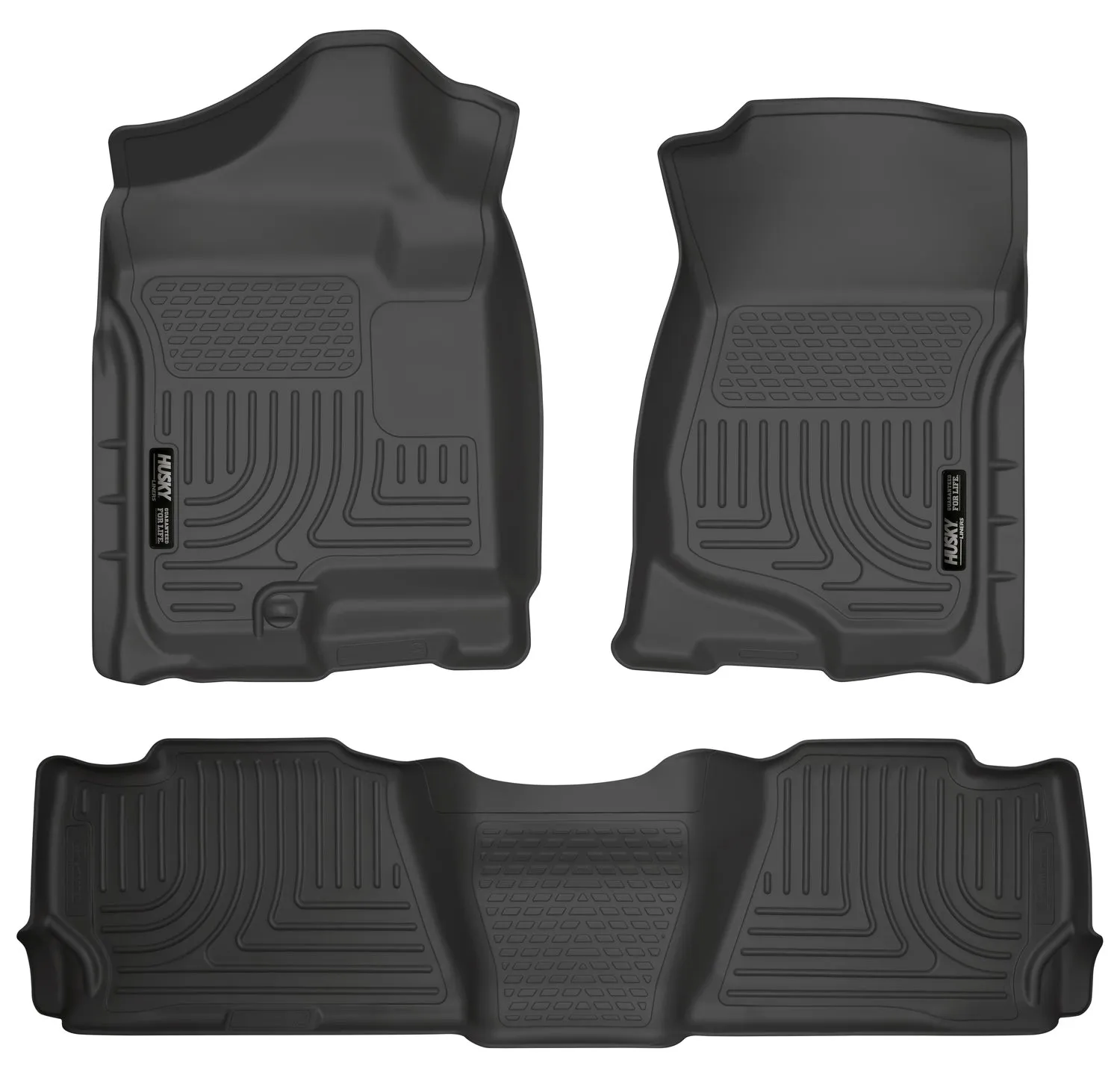 2007-2014 Escalade, Tahoe, Yukon Front & 2nd Seat Floor Liners - Black