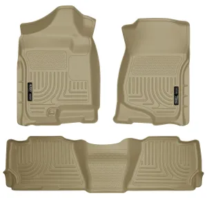 2007-2014 Escalade, Tahoe, Yukon Front & 2nd Seat Floor Liners - Tan