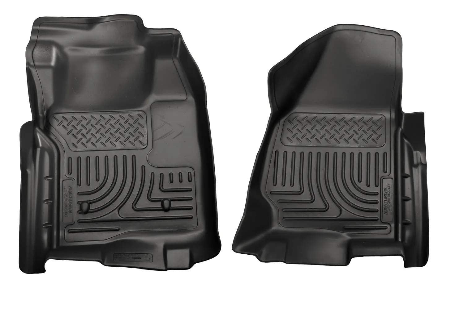 2011-2012 Ford F250, F350 Super Duty Standard Cab Front Floor Liners - Black