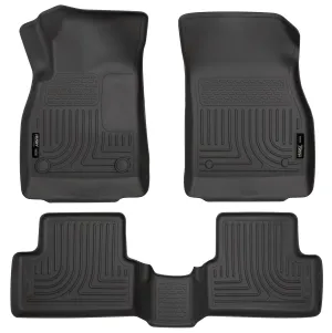 2011-2014 Chevrolet Cruze Front & 2nd Seat Floor Liners - Black