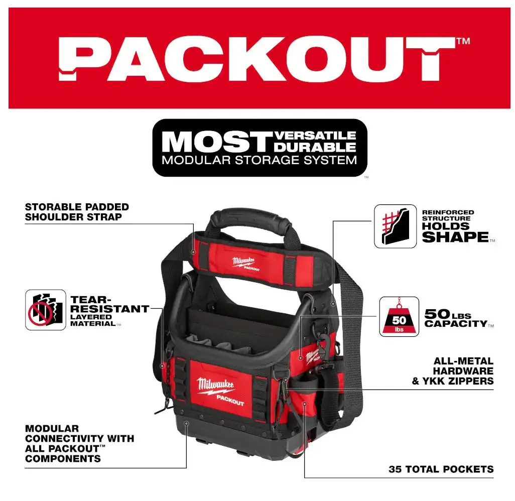 48-22-8311 Milwaukee PACKOUT 10" Structured Tote