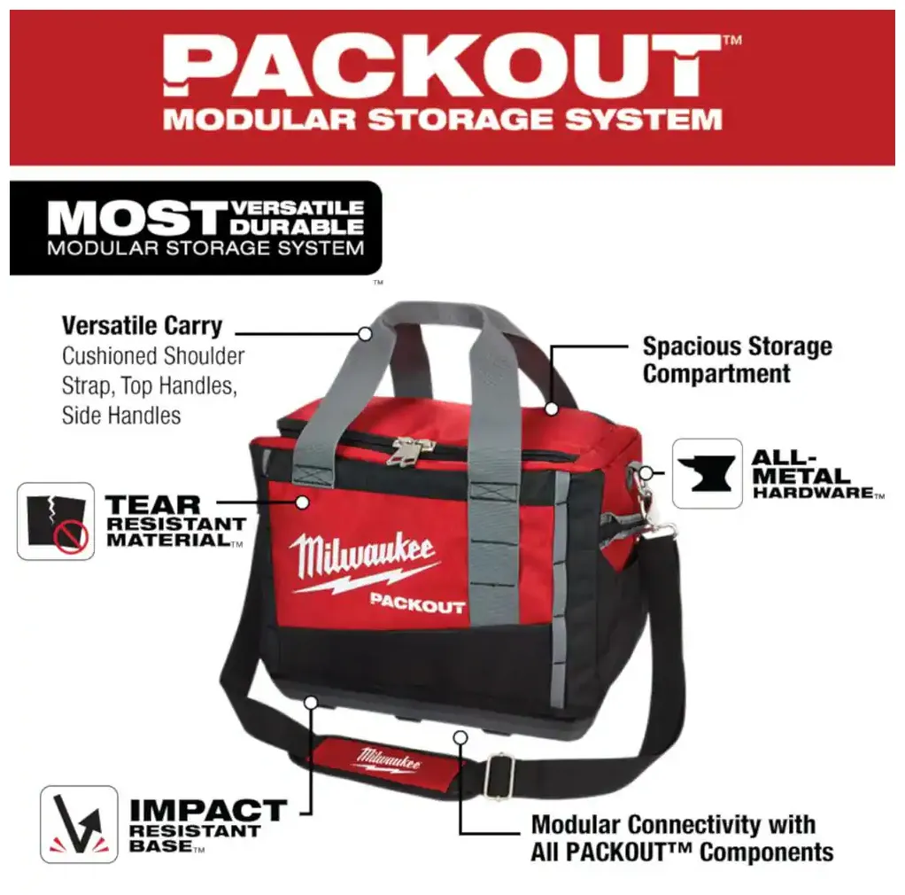 48-22-8321 Milwaukee PACKOUT 15" Tool Bag Tote