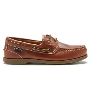 50% OFF CHATHAM Ladies Deck II G2 Leather Boat Shoes - Chestnut - Size: UK 8 (EU41)