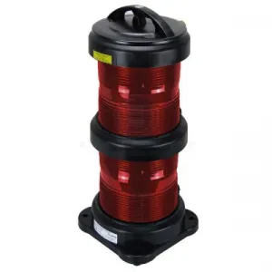 70 Series Navigation Light Duplex - 3NM - All Round - 24/220/240V - Red