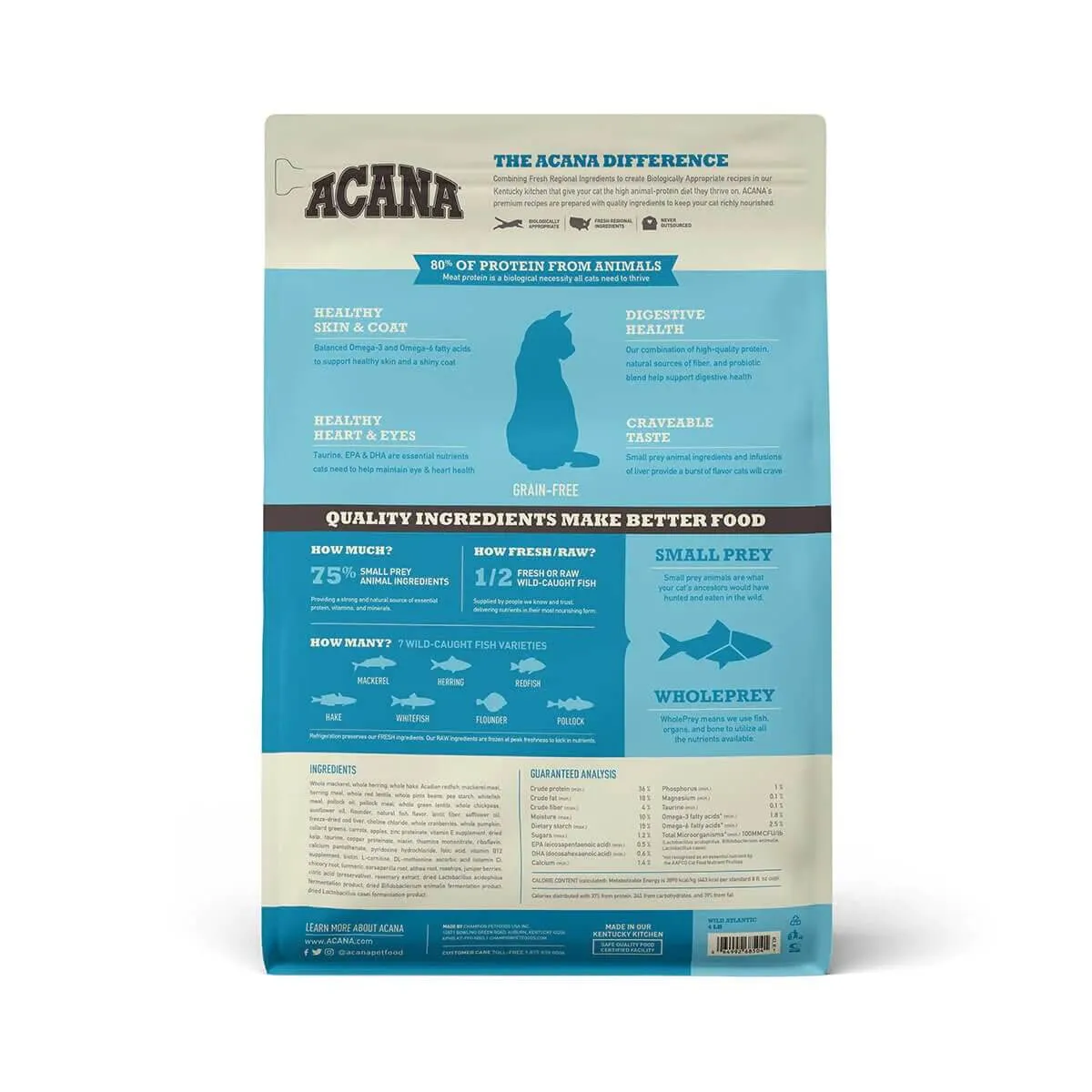 Acana Wild Atlantic Dry Cat Food - 4.5kg