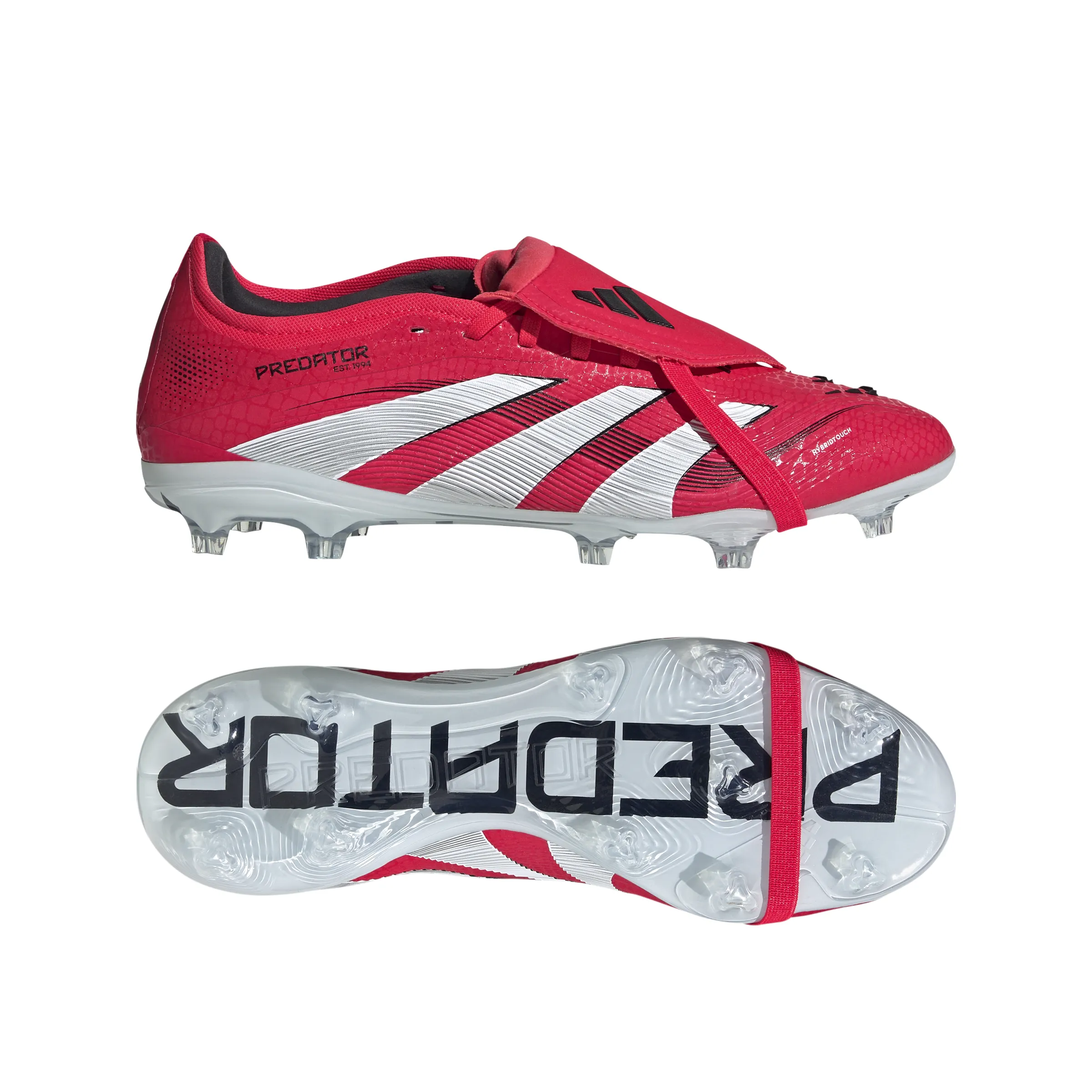 adidas Predator Pro FT FG Firm Ground Soccer Shoes - lucid red/ftwr white/core black