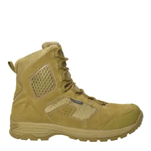 AdTec Mens 6in Side Zipper Waterproof Coyote Suede Tactical Boots