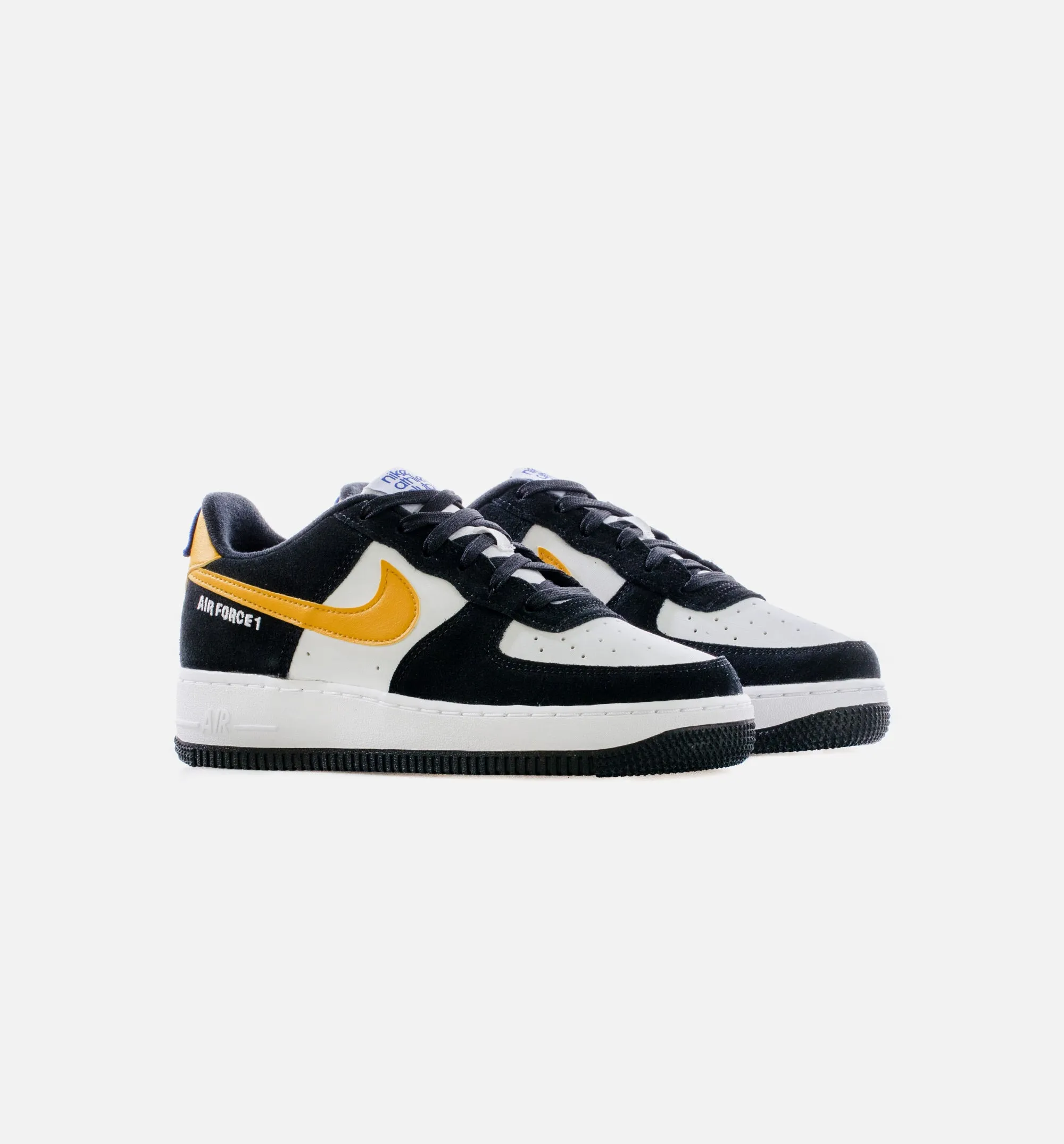 Air Force 1 Low Athletic Club Grade School Lifestyle Shoe - Black/Yellow