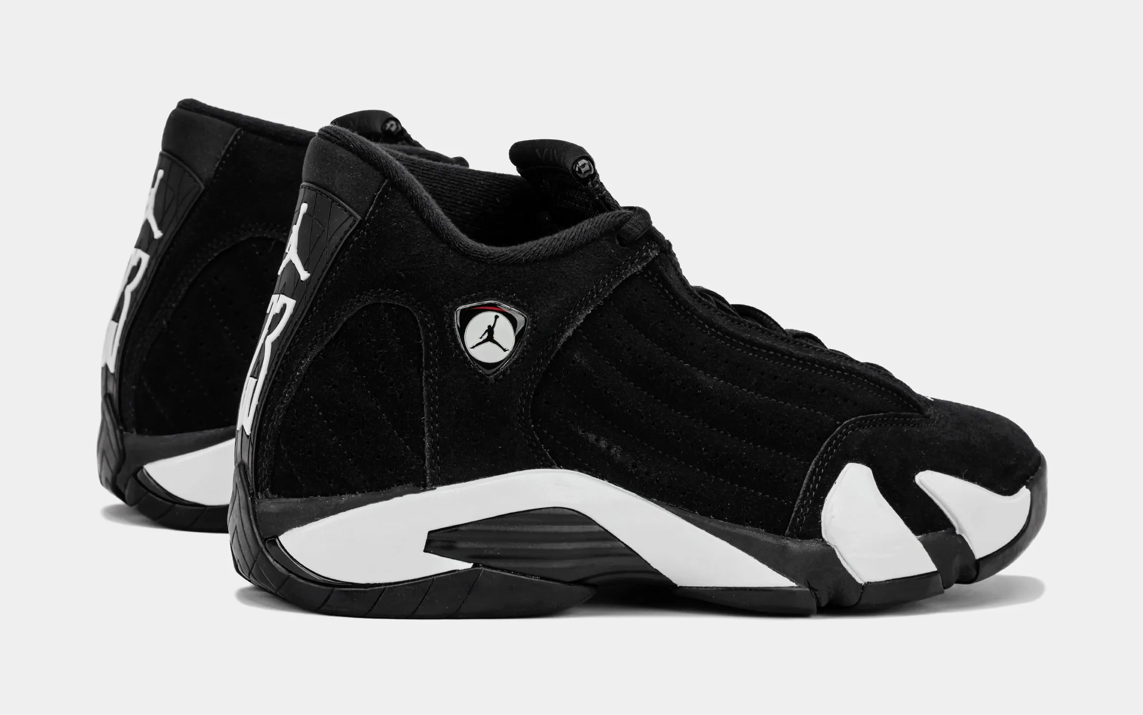 Air Jordan 14 Retro Black/White Mens Lifestyle Shoes (Black/White)