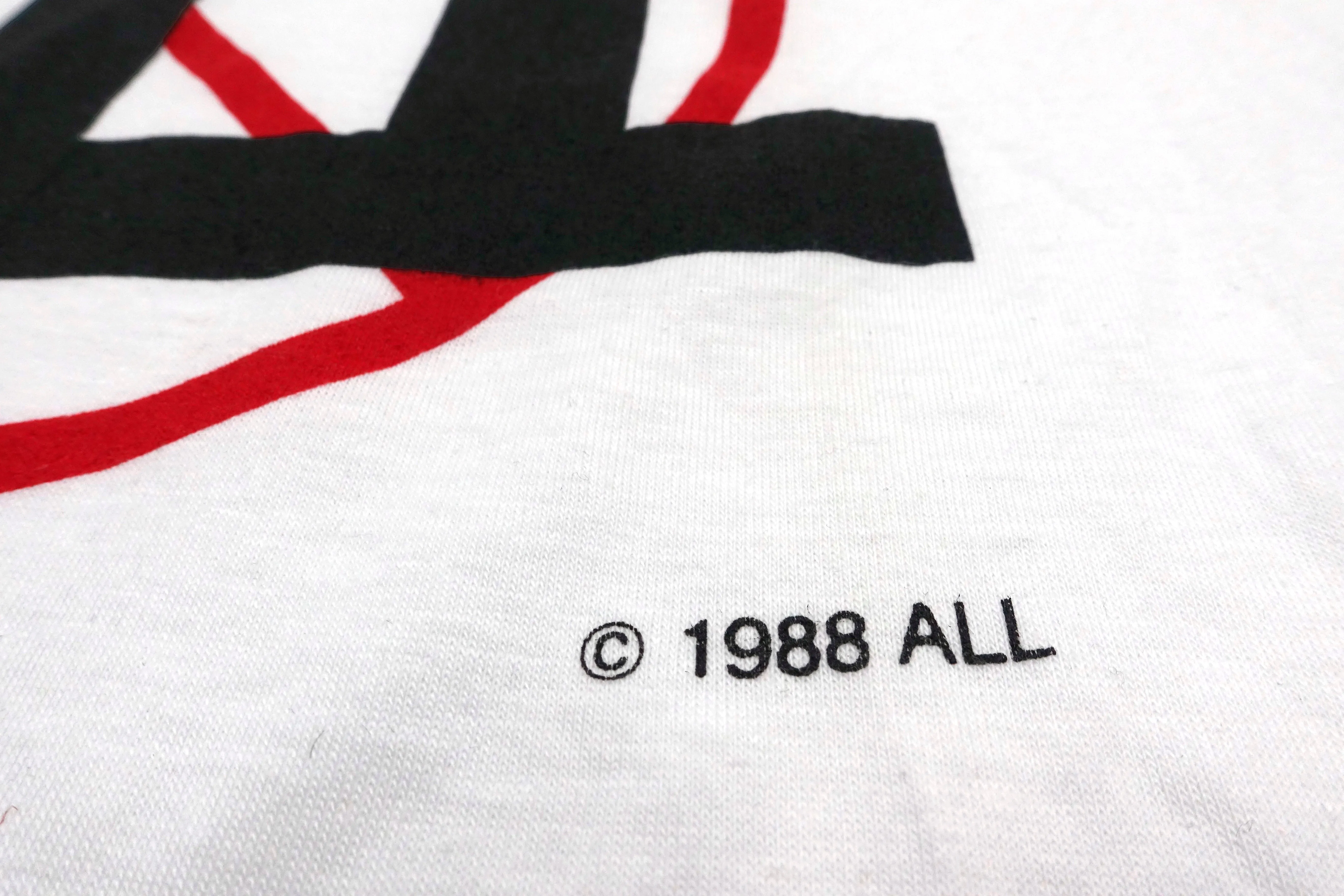 ALL - ALL? 🚫 ALL 1988 Tour Shirt Size XL