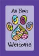 All Paws Welcome Garden Flag