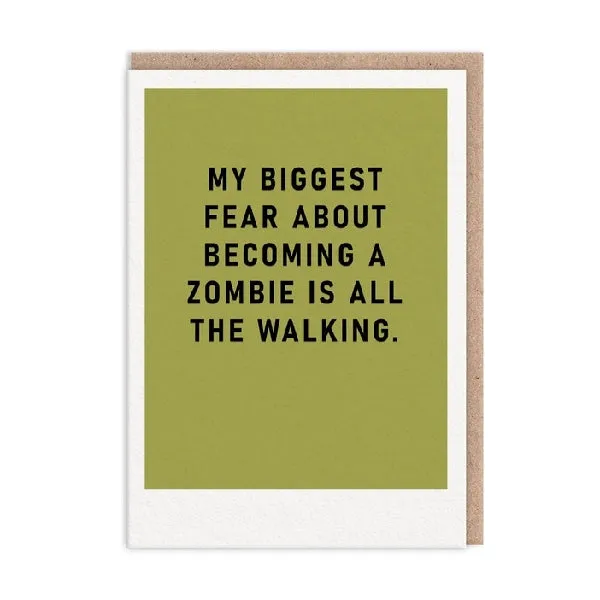 All The Walking Blank Humour Card