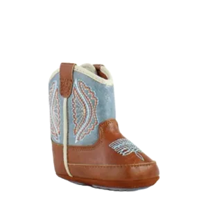 Ariat Infant Girl's Lil Stompers Shelby Blue & Brown Boots A442002308