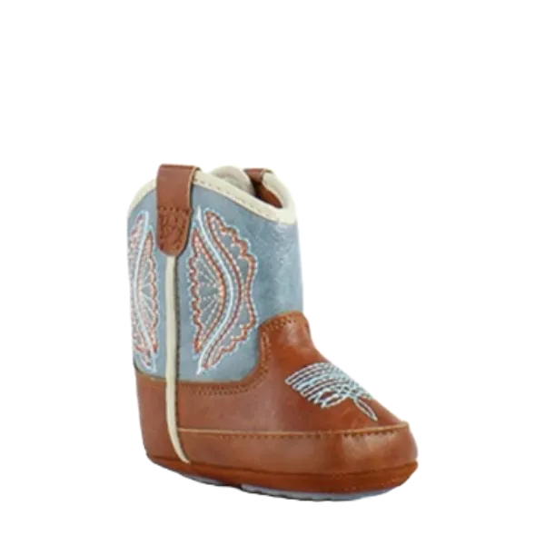 Ariat Infant Girl's Lil Stompers Shelby Blue & Brown Boots A442002308