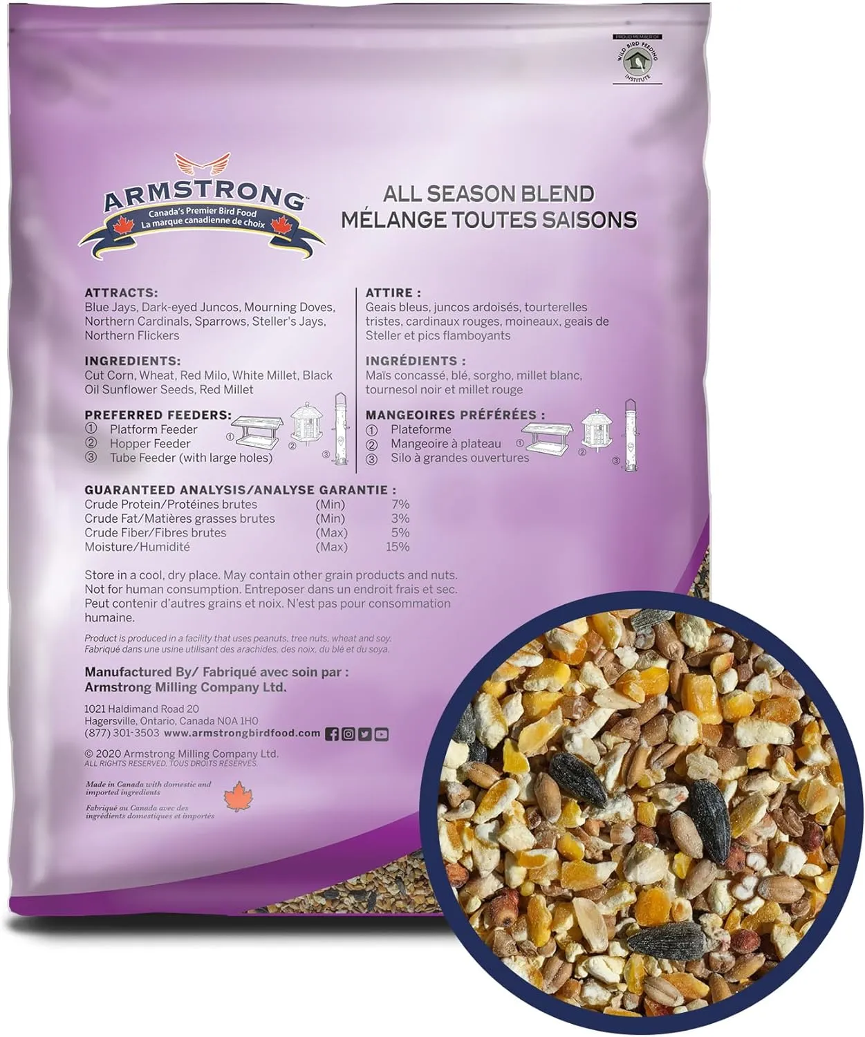 Armstrong Feather Treat All Season Wild Bird Food Blend 15lbs