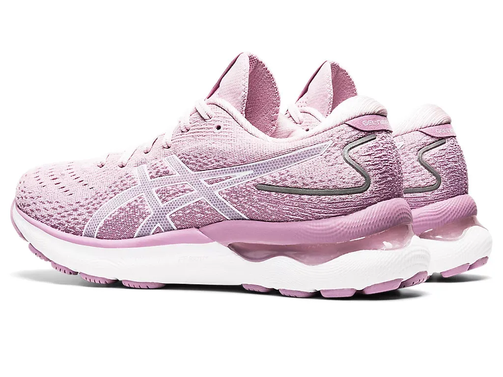 ASICS Women's GEL-NIMBUS 24 (Barely Rose/White)