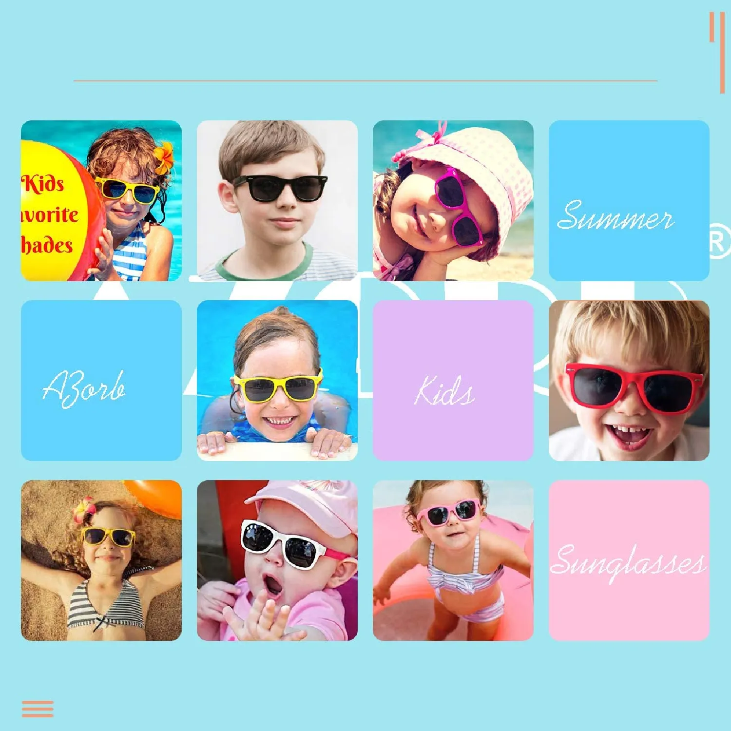 AZORB | Polarized Sunglasses For Kids | Flexible TPEE Rubber Frame