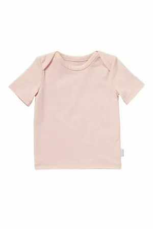 Baby Bonds Light Pink Short Sleeve Tee Cotton Blend Girls Toddler T-Shirt Top