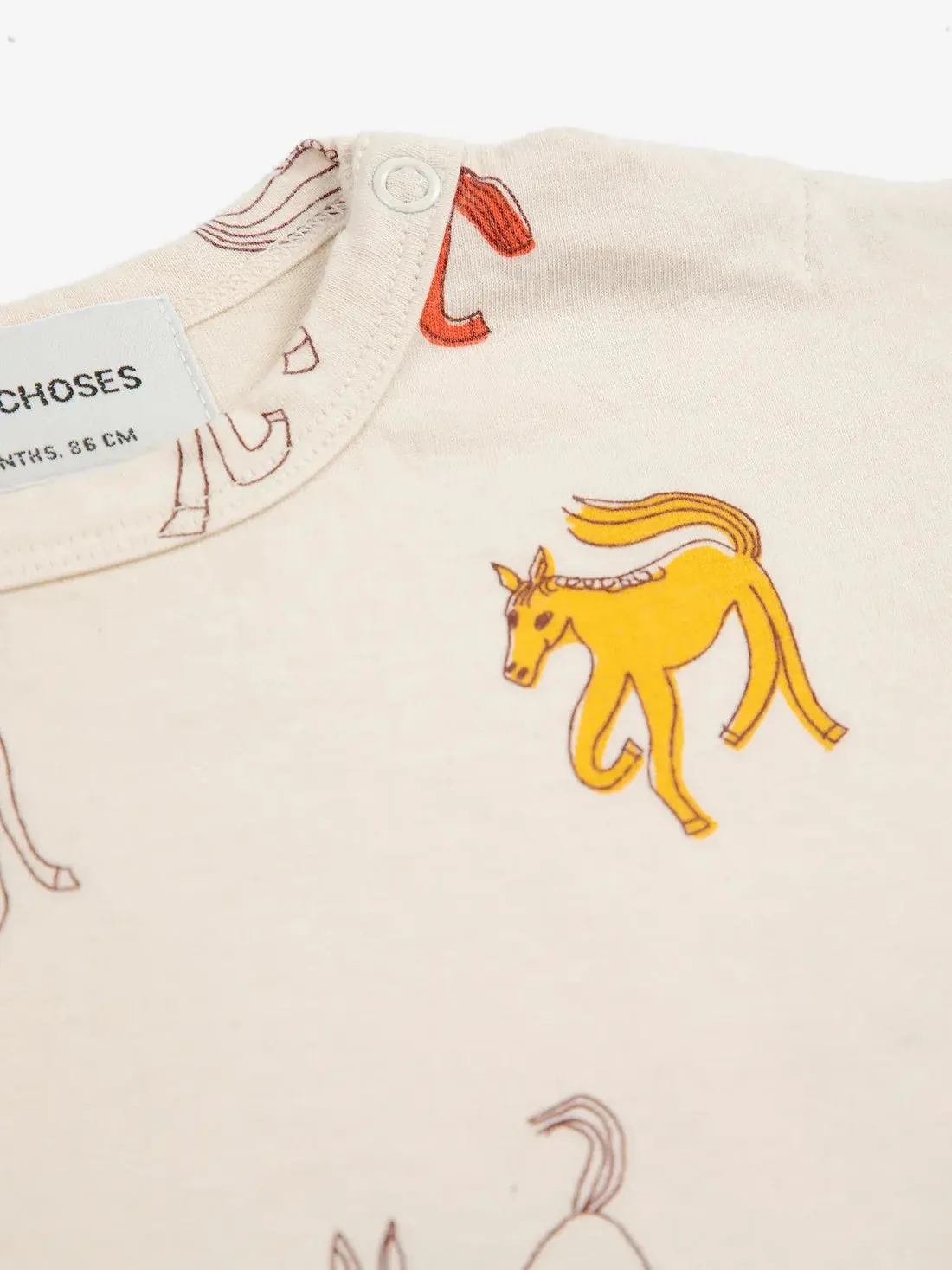 Baby Wonder Horse All Over T-Shirt Offwhite