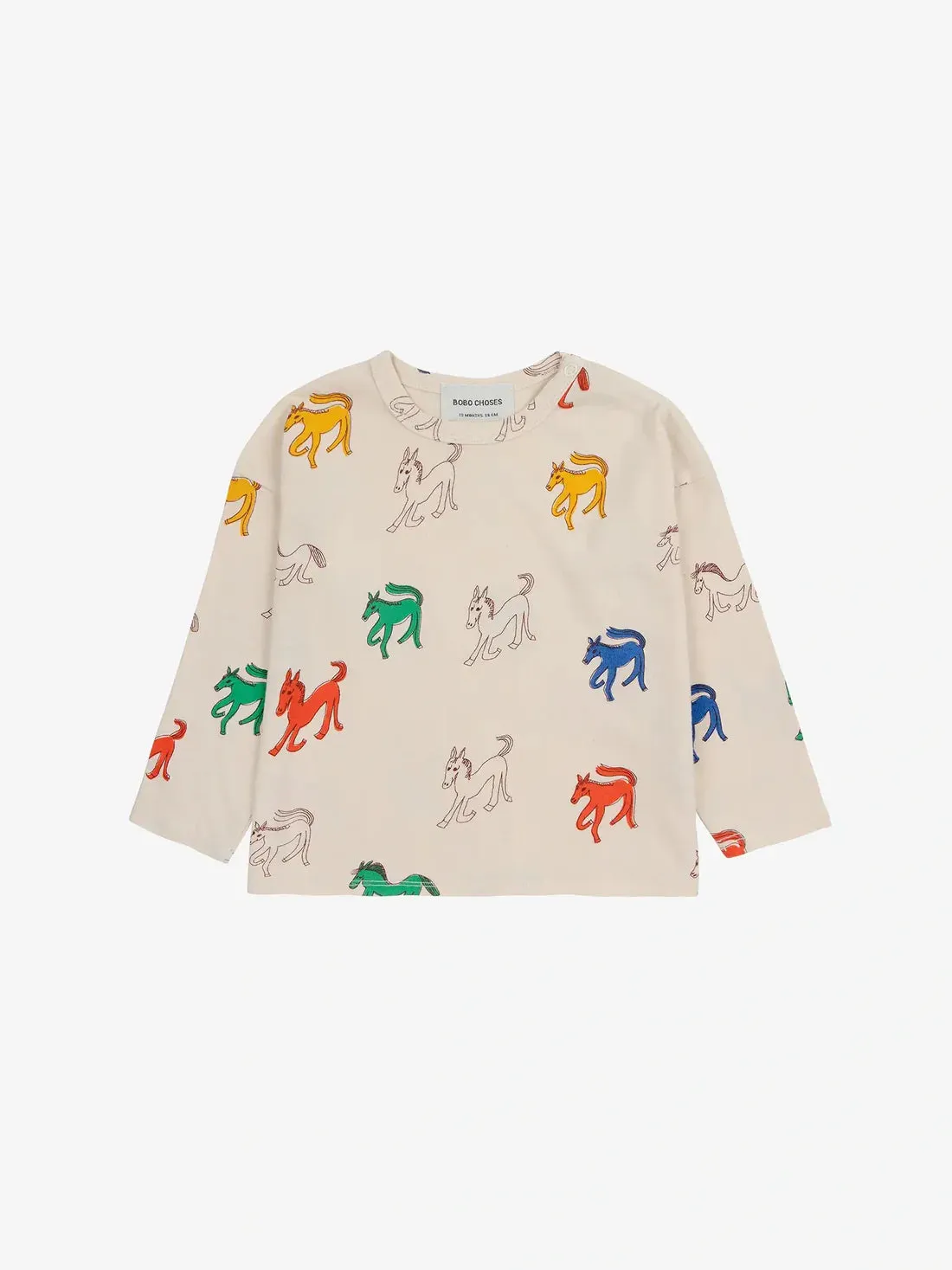 Baby Wonder Horse All Over T-Shirt Offwhite