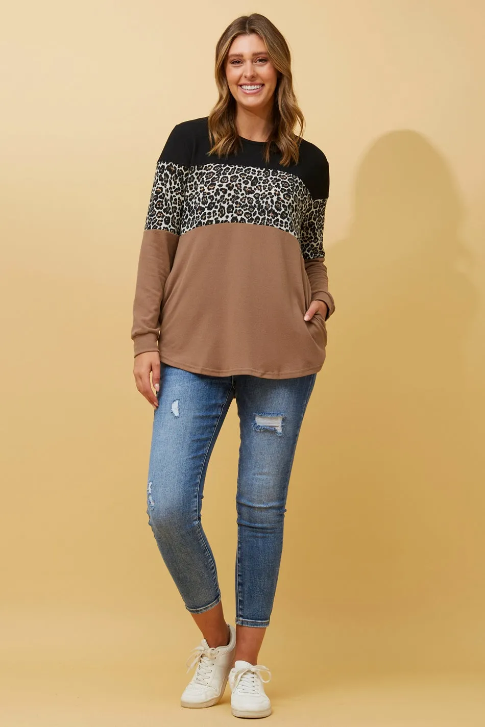 BEC ANIMAL PRINT TOP