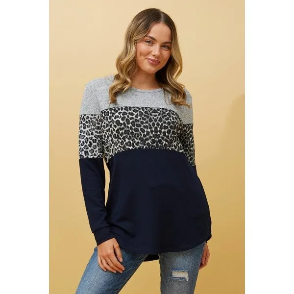 BEC ANIMAL PRINT TOP