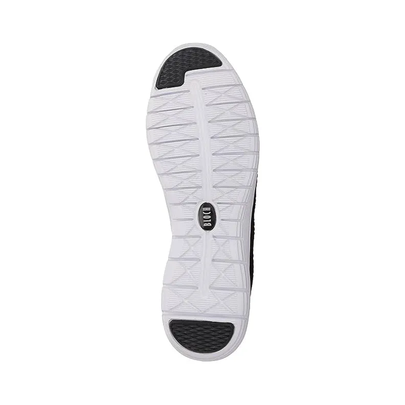 Bloch:  Omnia Dance Sneaker  | Black, Grey, White: Full Rubber Sole