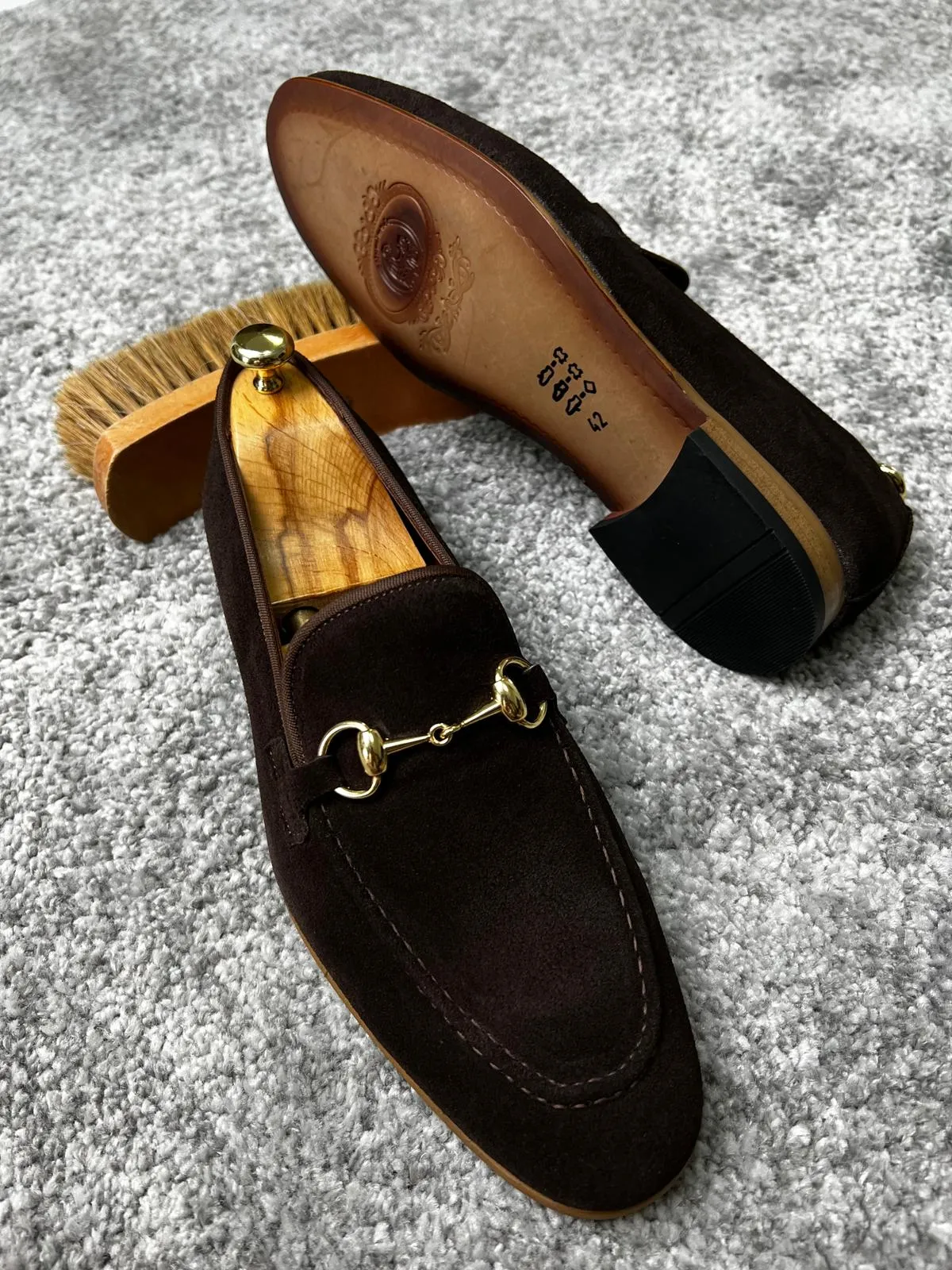 Bojoni Amato Special Edition Neolite Brown Suede Leather Loafer