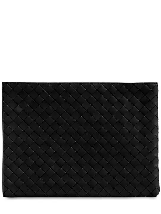 Bottega Veneta   Large intrecciato 1.5 leather zip pouch 