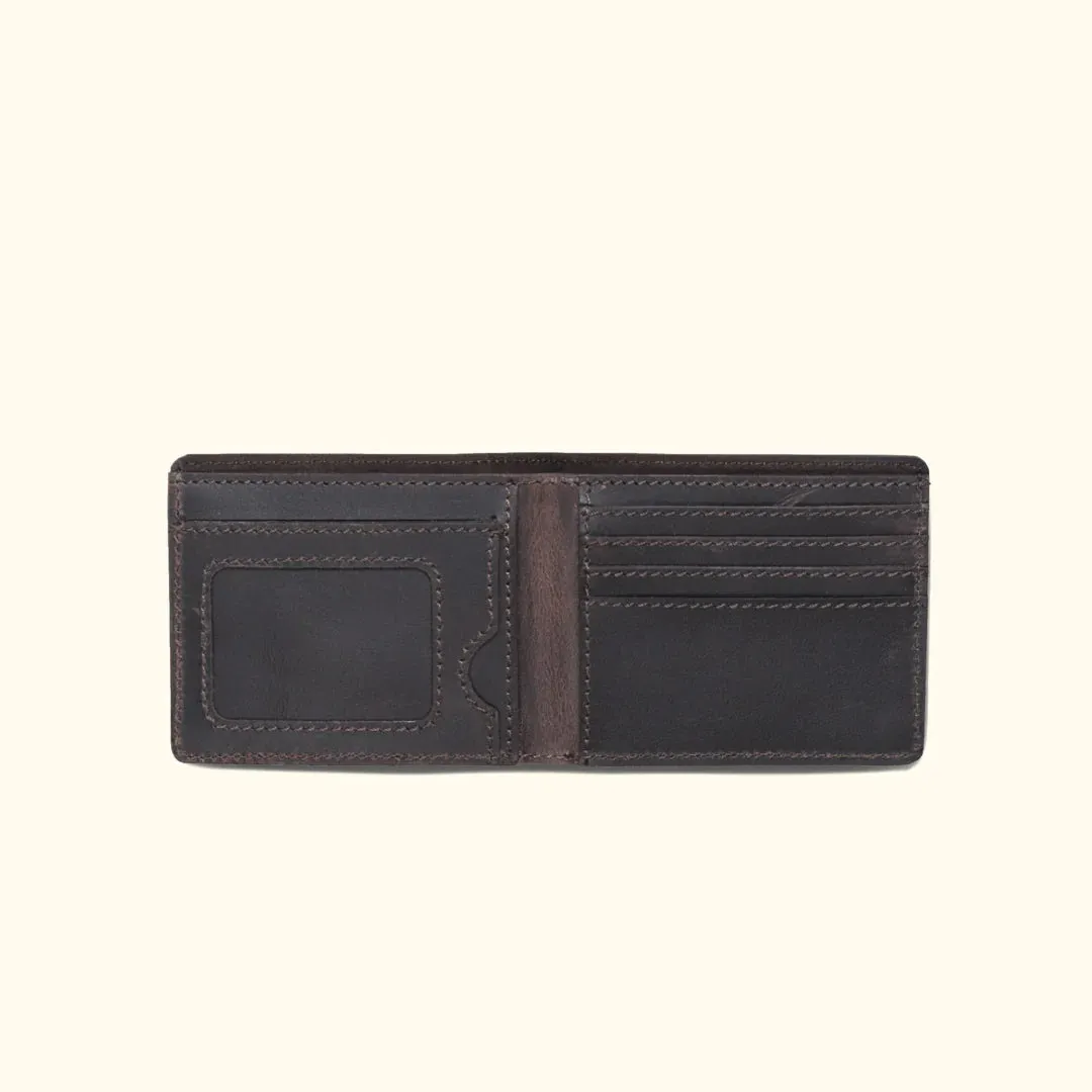 Buffalo Trails Full Grain Genuine Leather Bi Fold Wallet