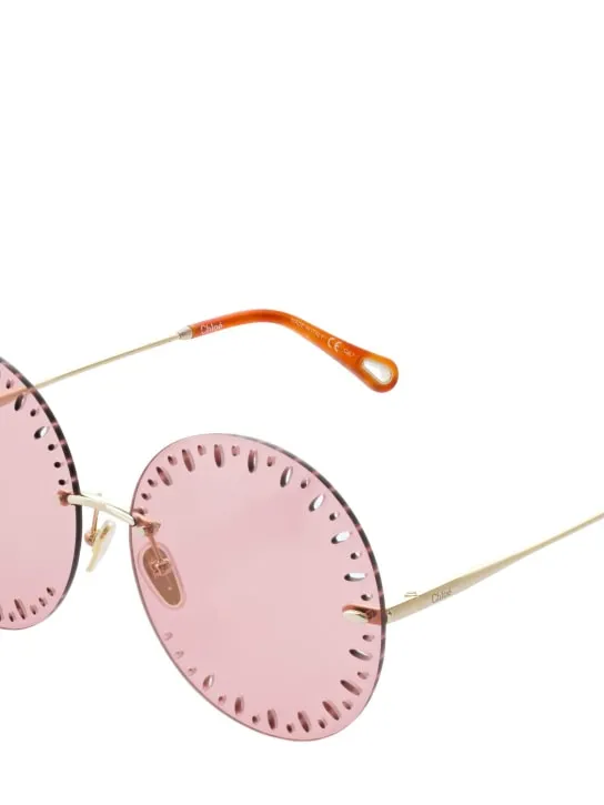 Chloé   Ysé round metal sunglasses 