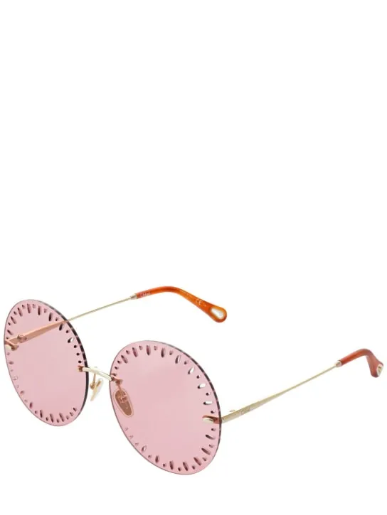 Chloé   Ysé round metal sunglasses 