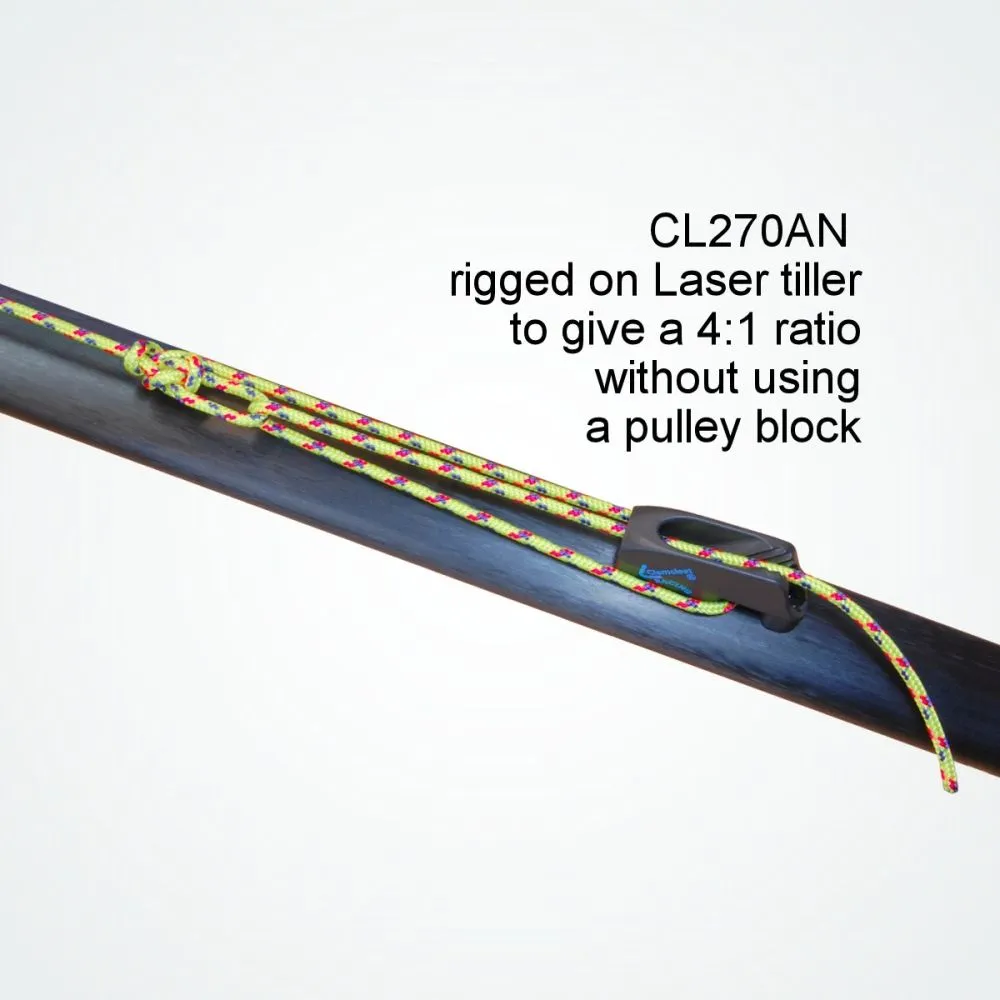 Clamcleat CL270-AN Racing Micros With Becket - Laser Tiller