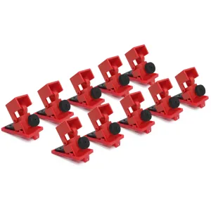 Clamp-on Circuit Breaker Lockout Device – 120/277 Volt – 10 Pack