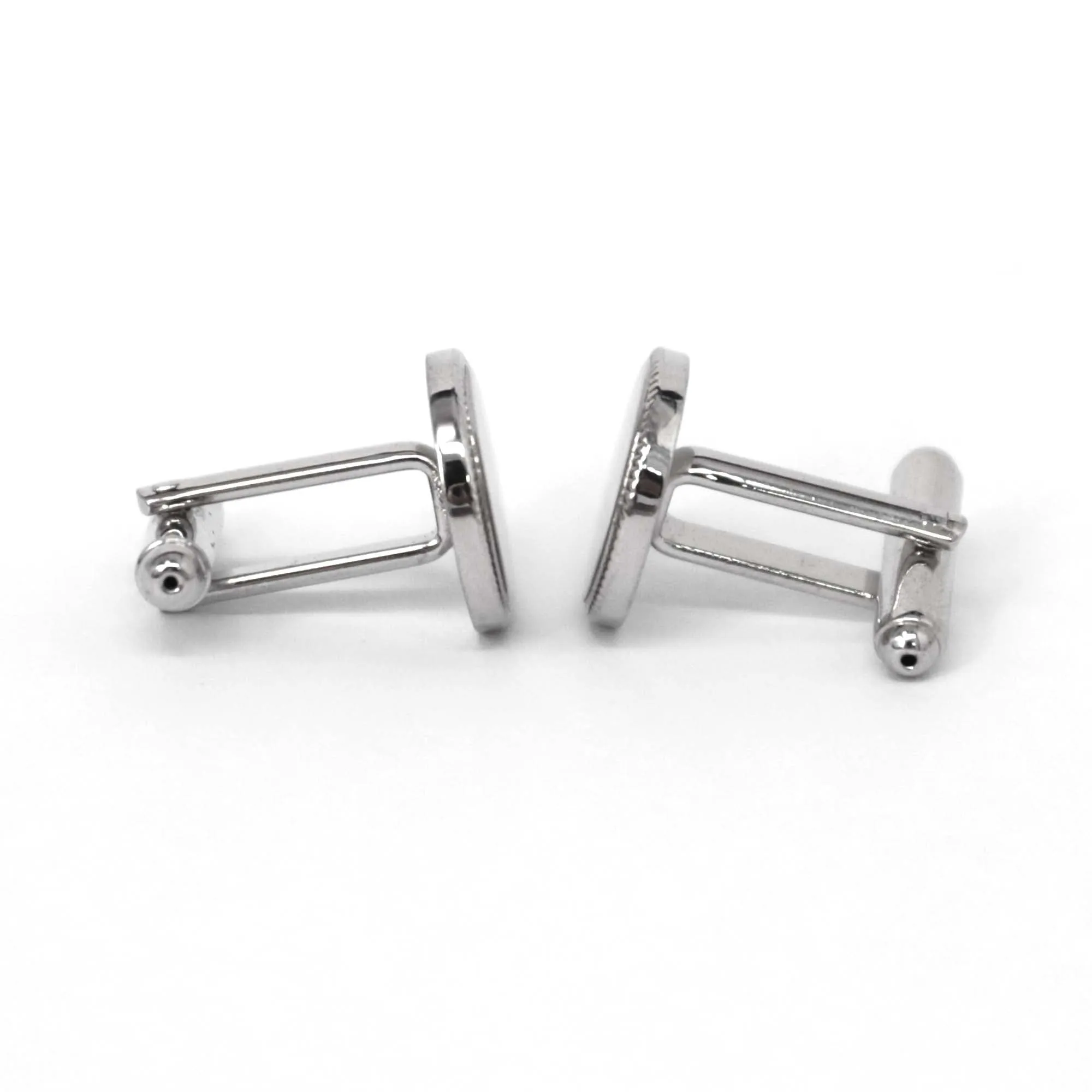 Classic Round Silver Cufflinks (Online Exclusive)