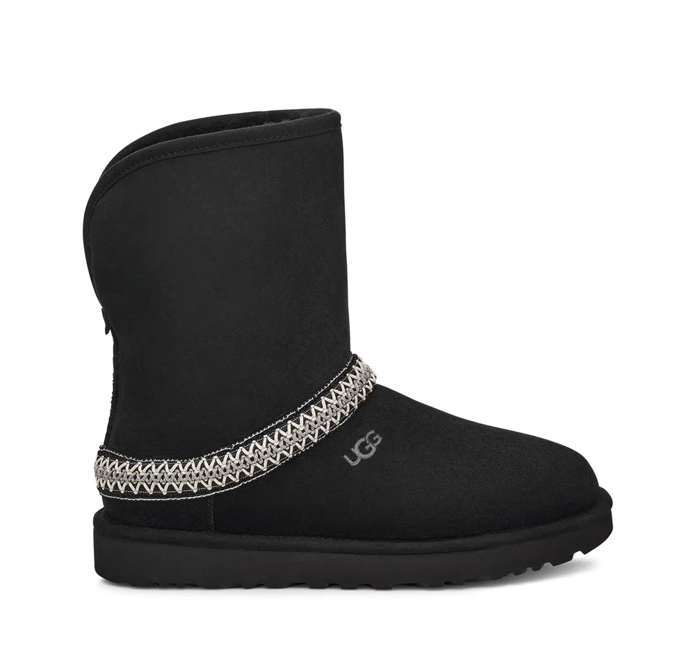 Classic Short Crescent in Black by UGG