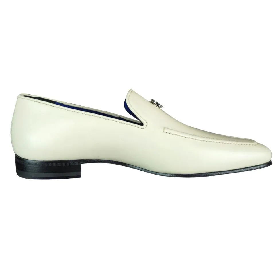 Classica Mascarpone With Silver Gold Hardware Leather Loafers