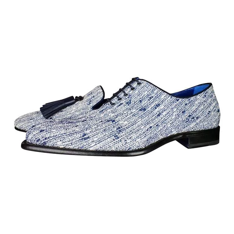 Cobalt Tweed Legare Lace Ups