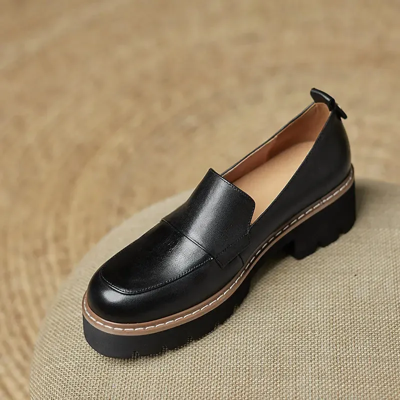 Daniela Black Loafers