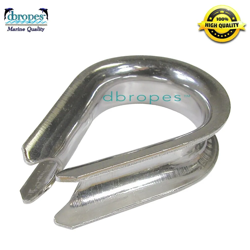 DBROPES 5/8" x 6'  3 Strand Mooring Pendant Line 100% Nylon High Quality Rope with Stainless Steel Thimble. Made in USA .