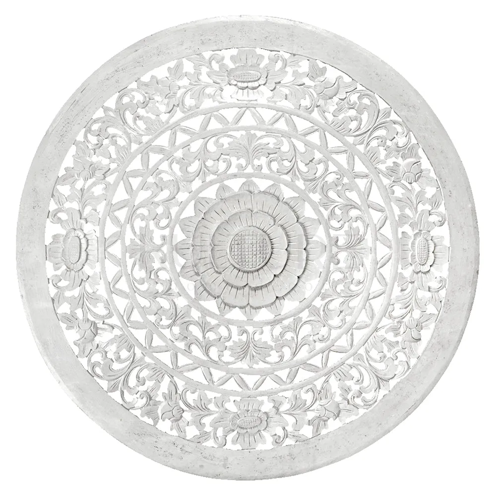 Decorative Mandala "Jemu" White