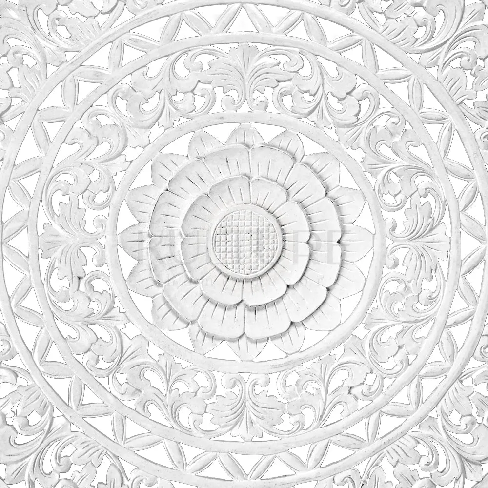 Decorative Mandala "Jemu" White